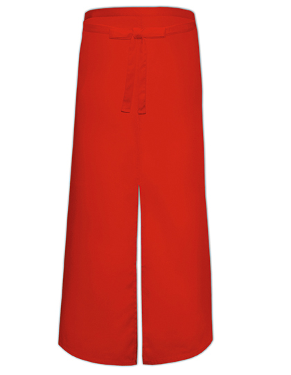 Bistro Apron With Split Red 100 x 100 cm
