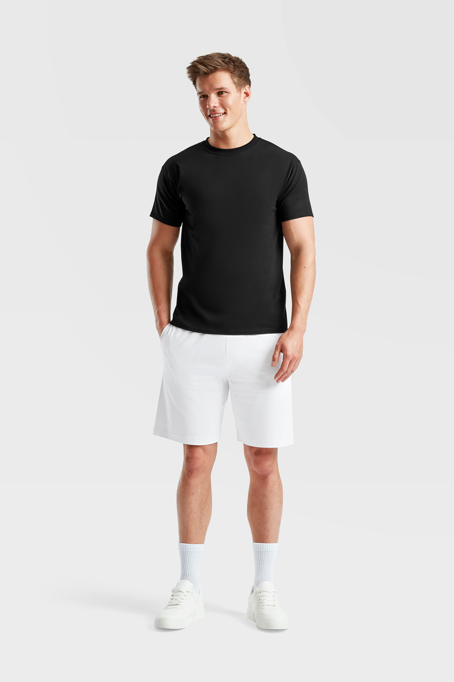 Fruit of the Loom Unisex Iconic 195 Jersey Shorts Modellbild