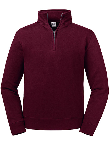 Authentic Quarter Zip Sweat Burgundy XXL