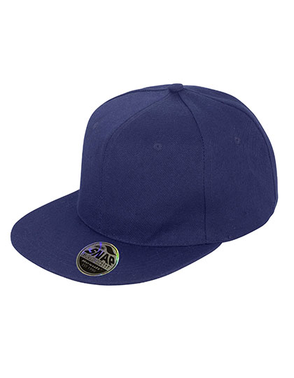 Bronx Original Flat Peak Snapback Cap Navy One Size