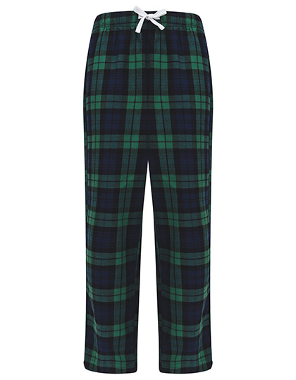 Kids´ Tartan Lounge Pants Navy-Green Check 9/10 years