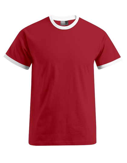 Men´s Contrast-T Fire Red / White XXL