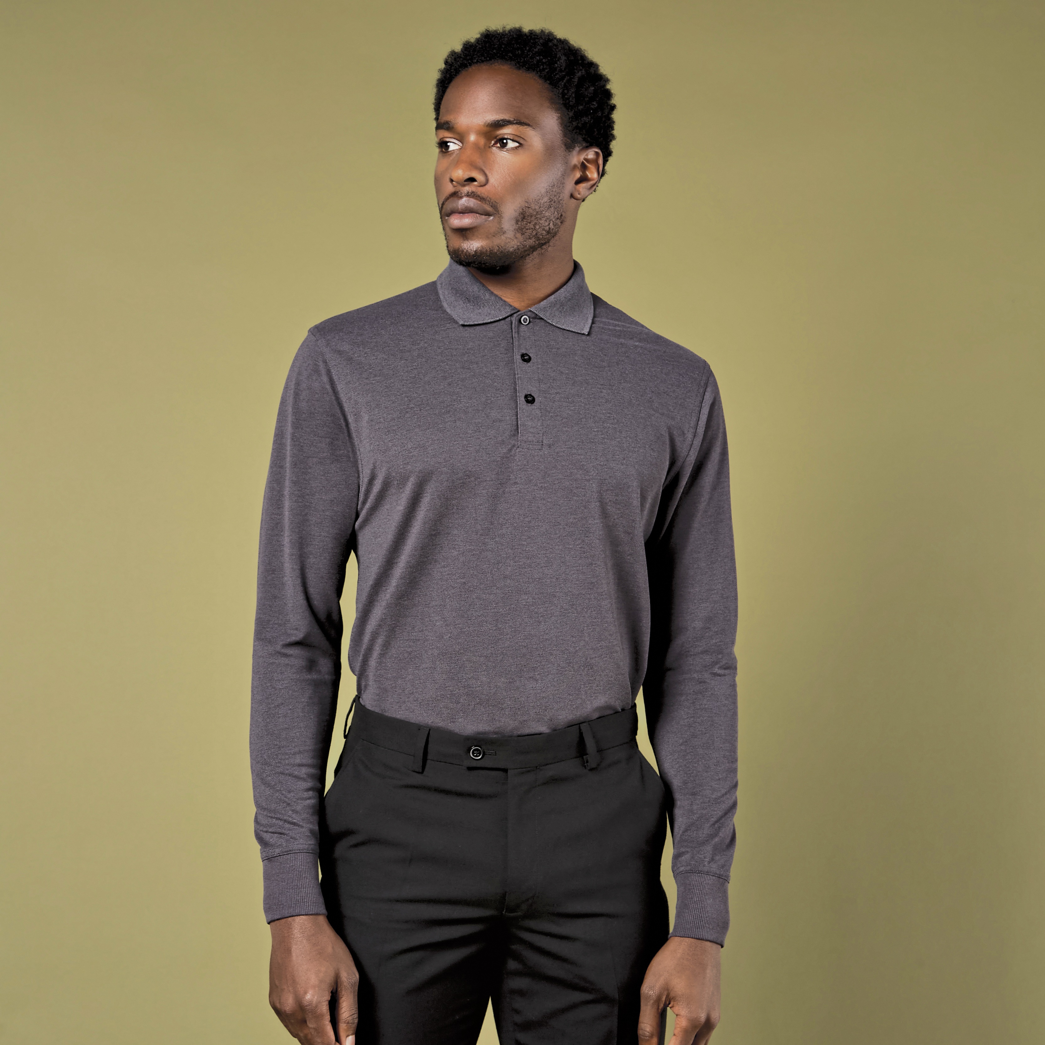 Men´s Classic Fit Long Sleeve Polo Shirt