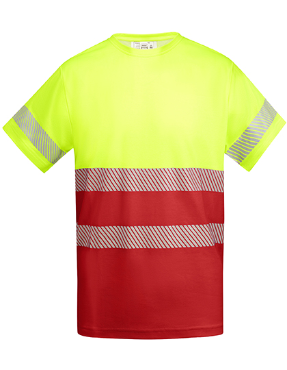T-Shirt Tauri Red 60 / Fluor Yellow 221 XXL