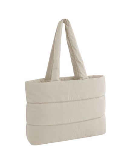 Quilted tote Bag Natural Stone 47,5 x 36 x 14,5 cm