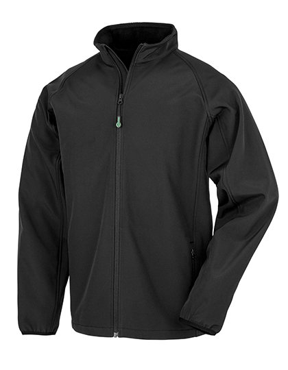 Men´s Recycled 2-Layer Printable Softshell Jacket Black 3XL