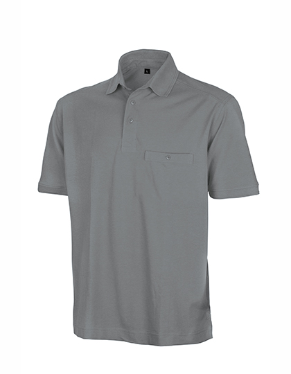 Apex Pocket Polo Shirt Workguard Grey 5XL