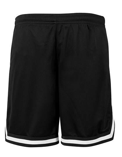 Build Your Brand Two-tone Mesh Shorts Black / Black / White XXL