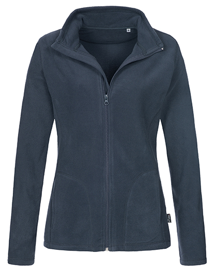 Classic Fleece Jacket Women Blue Midnight XXL
