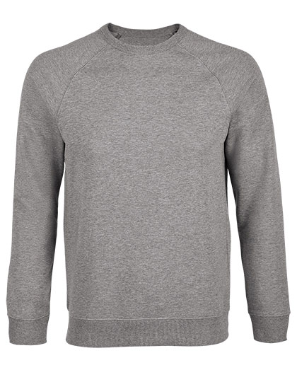 Men´s French Terry Sweatshirt Nelson Gray Melange 4XL