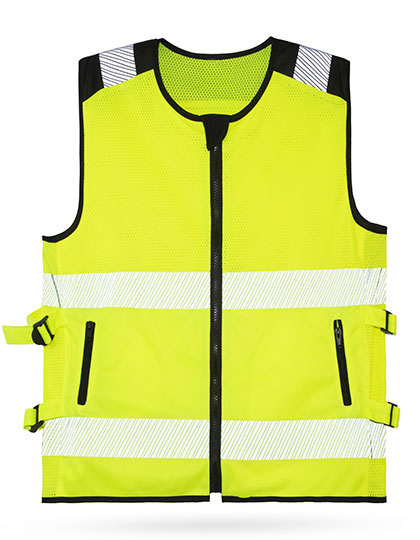 Hi-Vis Mesh Motorcycle Safety Vest “Naxos” Signal Yellow 7XL