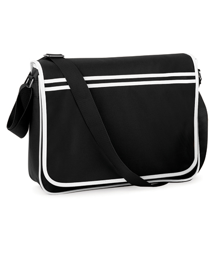 Retro Messenger Black / White 40 x 30 x 10 cm