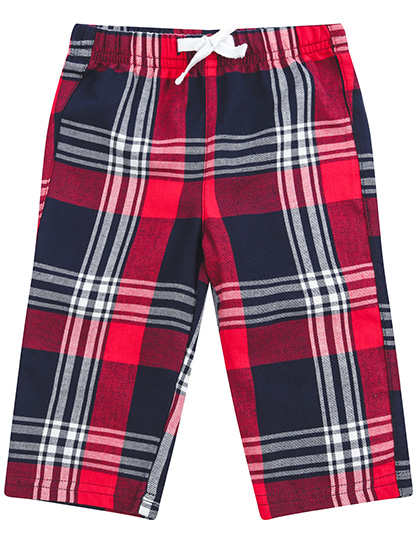 Baby Tartan Trousers Red-Navy Check 3-4 years