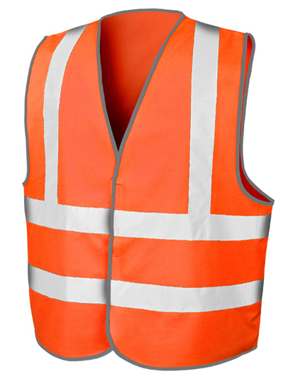 High Vis Motorway Vest Fluorescent Orange XXL/3XL