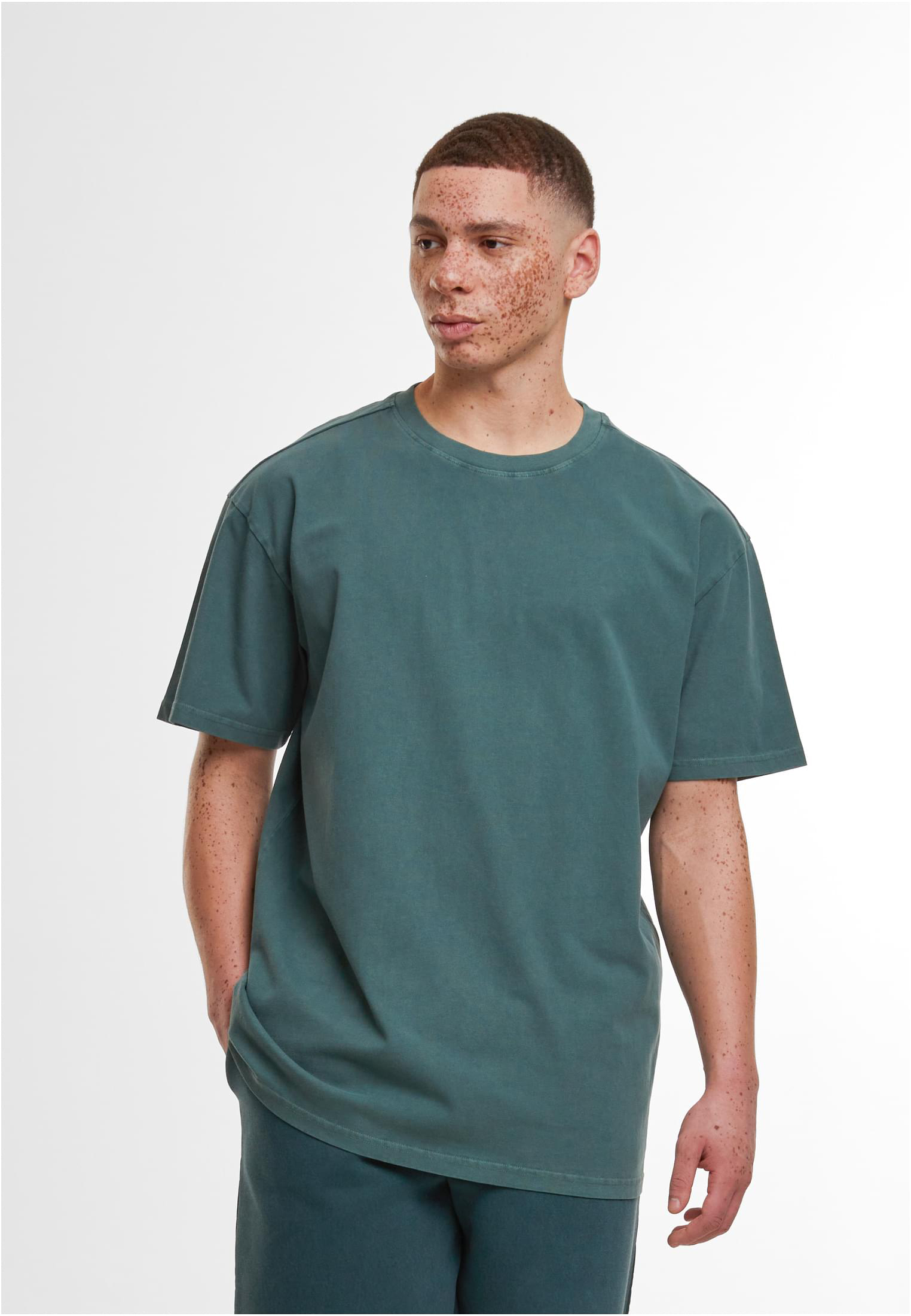 Build Your Brand Acid Washed Heavy Oversize Tee