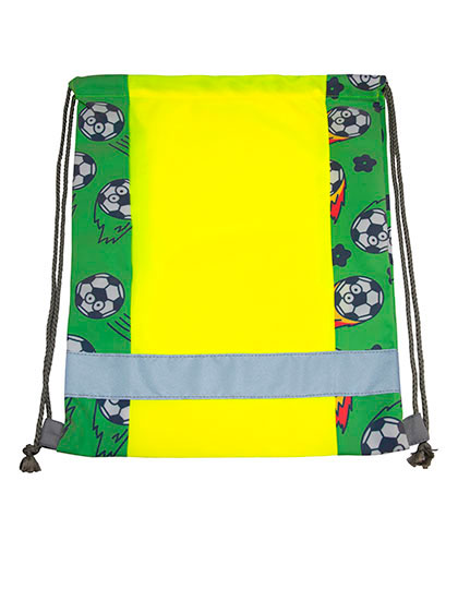 Childrens Gym Bag Action Line Yellow 30 x 40 cm